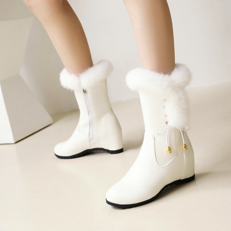Women's Snow Boots with thick lining and chunky heel