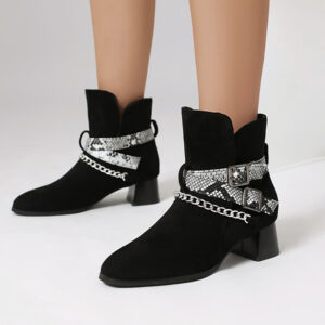 Womens fashion boots special fabric